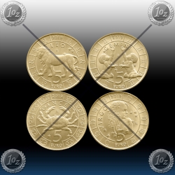 4 x 5 EVRO SAN MARINO 2019 "HOROSKOP" UNC 4 x 5 EVRO SAN MARINO 2019 "HOROSKOP" UNC